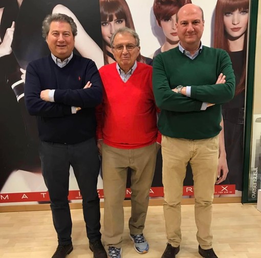 Da sinistra Paolo, Piero e Fabio Giordano