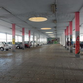 L'ex mercato coperto di via Plava, oggi diventato parcheggio
