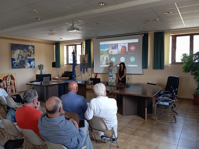 Un momento della conferenza di presentazione del progetto