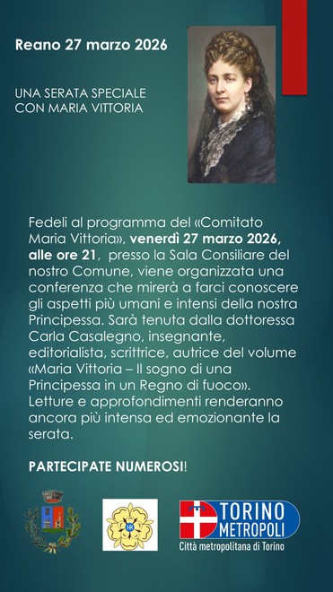 Maria Vittoria Del Pozzo della Cisterna, a Reano un incontro dedicato alla sua figura Maria Vittoria Del Pozzo della Cisterna, a Reano un incontro dedicato alla sua figura