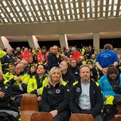 La Protezione Civile Piemonte all'udienza di fine Giubileo con il Papa