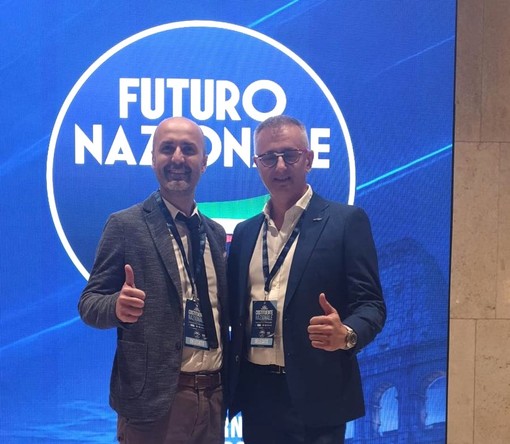 Da sinistra D’Aloia ed Elia al congresso costituente di Roma Da sinistra D’Aloia ed Elia al congresso costituente di Roma