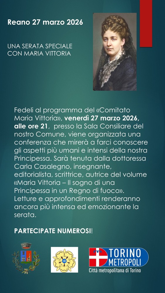 Maria Vittoria Del Pozzo della Cisterna, a Reano un incontro dedicato alla sua figura Maria Vittoria Del Pozzo della Cisterna, a Reano un incontro dedicato alla sua figura