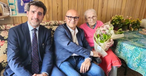 Cuggino e Miano con la signora Rossana Cuggino e Miano con la signora Rossana