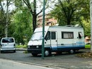 Un camper in corso Salvemini (foto d'archivio) Un camper in corso Salvemini (foto d'archivio)