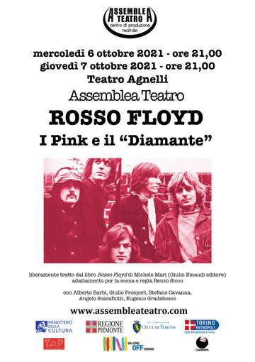 Assemblea Teatro presenta &quot;I Pink e il “Diamante&quot;, tratto dal libro &quot;Rosso Floyd&quot; di Michele Mari