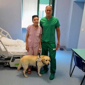 La signora Elena con il professor Michele Reibaldi