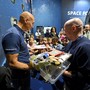 L'astronauta Luca Parmitano in visita a Thales Alenia Space