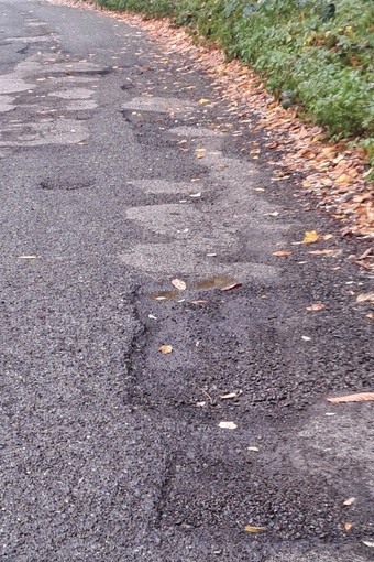 Le condizioni di strada dai Ronchi ai Cunioli Alti