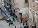 Operazione di sgombero in via Monginevro