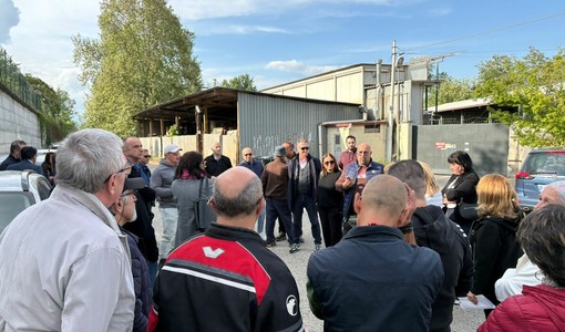 Il sopralluogo della 5 in strada Bramafame