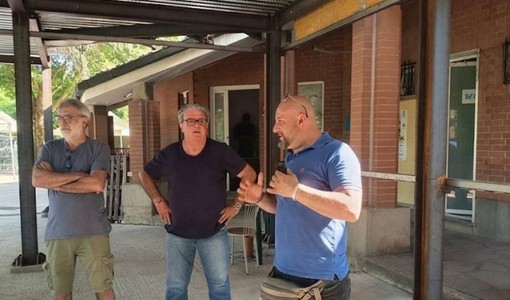 Il sopralluogo alla polisportiva
