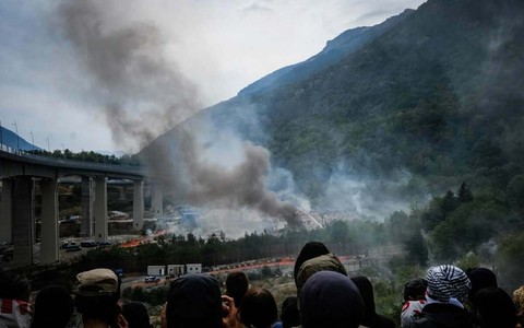 Immagine degli attacchi della scorsa settimana