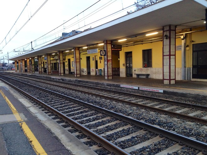Una foto d'archivio della stazione di Settimo