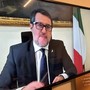 Salvini in videocollegamento con Torino