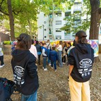 L'intervento artistico sui muri della scuola Antonelli L'intervento artistico sui muri della scuola Antonelli