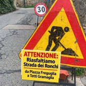 Strada dei Ronchi: al via la riasfaltatura Strada dei Ronchi: al via la riasfaltatura