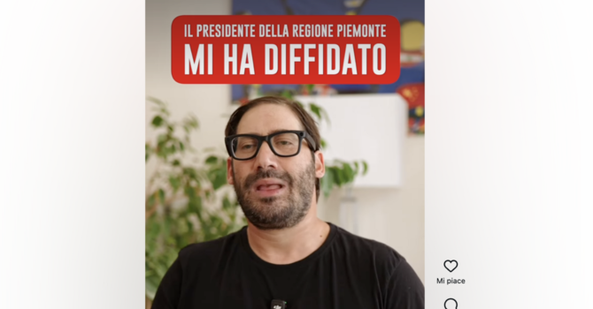 Foto dal video pubblicato sul profilo IG di Angelo Catanzaro
