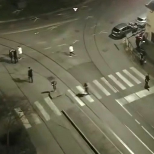 Notte agitata in via Cigna