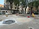 Il cantiere dell'area giochi