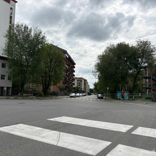 L'incrocio tra via Nallino e via Frattini