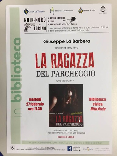 Domani a Torino &quot;Suspense in biblioteca con Giuseppe La Barbera&quot;