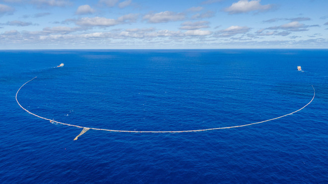 Scatto dal sito theoceancleanup.com  Oceano Pacifico