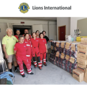 Bardonecchia: bottiglie d'acqua, pasta e altri viveri donati dal Lions International