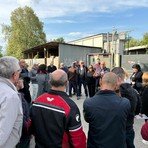 Il sopralluogo della 5 in strada Bramafame