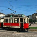 Una bella immagine di un tram storico Una bella immagine di un tram storico