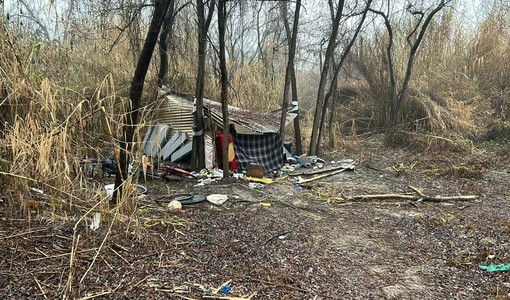Allarme tende di fortuna al parco dell'Arrivore