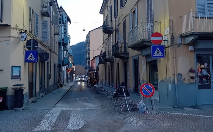 I lavori in via Roma I lavori in via Roma