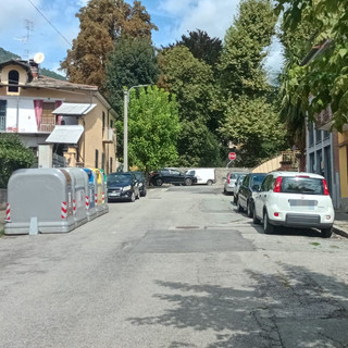 I cassonetti in viale Torino