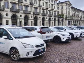 La protesta dei taxisti