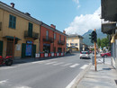 Il semaforo spento all’ingresso di Torre Pellice