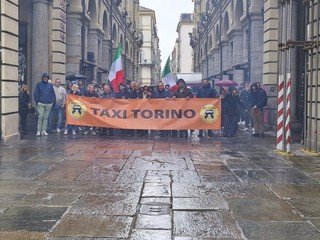 La protesta dei taxisti