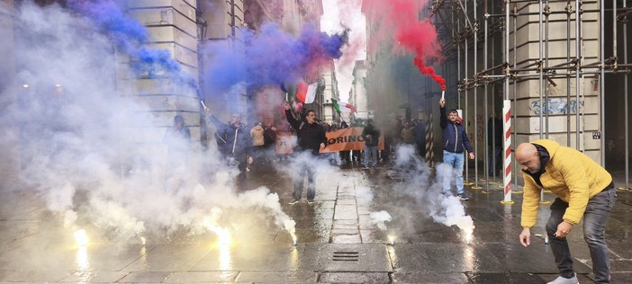 La protesta dei taxisti