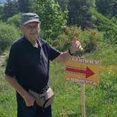Ermanno Garnero alla sua ultima tracciatura del percorso di Assietta Legend
