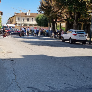 Donna in bicicletta investita in corso Torino a Vigone