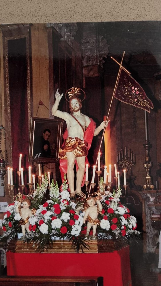 La statua del Cristo Risorto