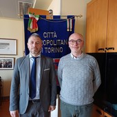 Il vicensindaco metropolitano Suppo con il sindaco Vottero