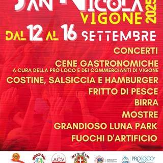 Vigone celebra San Nicola: cinque giorni di spettacoli, musica e sapori