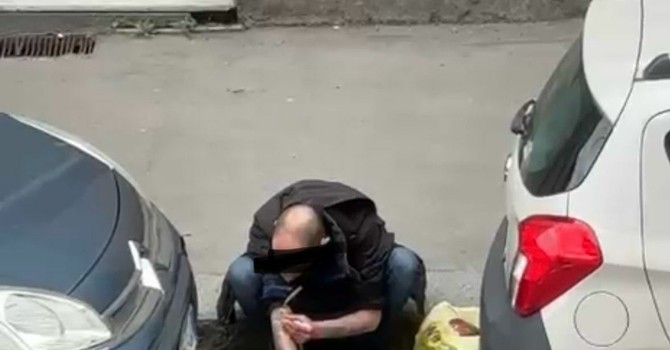 Un'immagine del video girato da un residente della zona