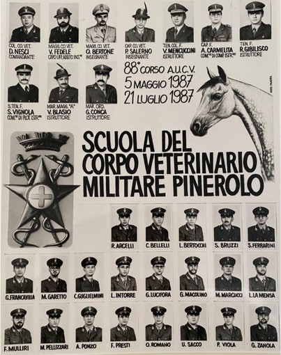 Da un incontro casuale a un raduno nazionale: a Pinerolo si ritrovano gli Allievi Ufficiali Veterinari dell’88° corso