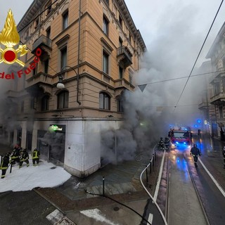 Incendio al Pam Local