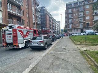 Vigili del fuoco in via Acciarini