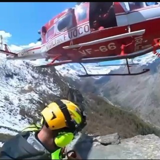 Escursionista in difficoltà salvata in elicottero a Balme [VIDEO]