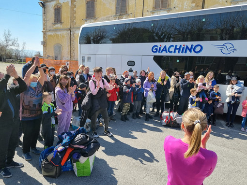 L’arrivo dei profughi a Vigone