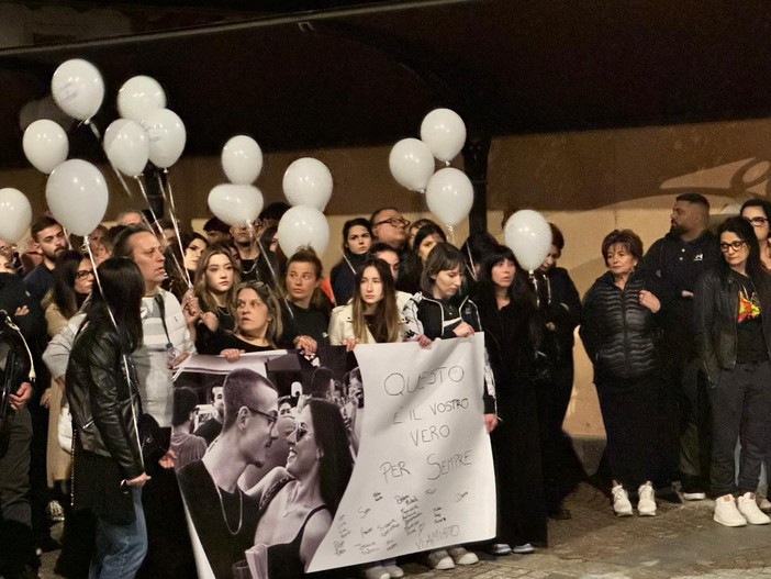 La manifestazione di lunedì scorso, in ricordo della coppia