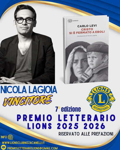 Nicola Lagioia vince la Prima Sezione del Premio Letterario Lions Nicola Lagioia vince la Prima Sezione del Premio Letterario Lions